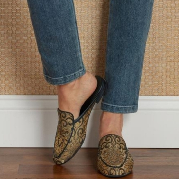 Rich Gold Brocade Seychelles x Anthro Mules - Picture 6 of 6